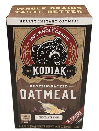 Kodiak Torte Cioccolato Chip Proteine Confezione Farina d'avena istantanea 10,58 oz