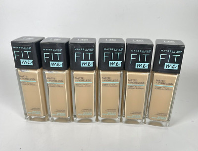Maybelline Fit Me Matte Liquid Foundation Makeup normal oily 118 LIGHT BEIGE 6