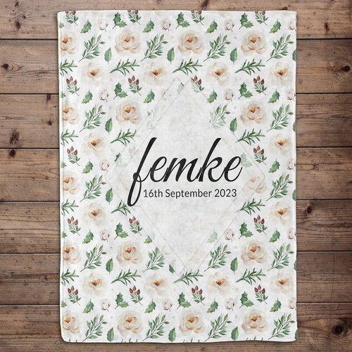 Customized Baby Blankets for Boys/Girls Name Personalized Newborn Baby Blankets - Afbeelding 27 van 27