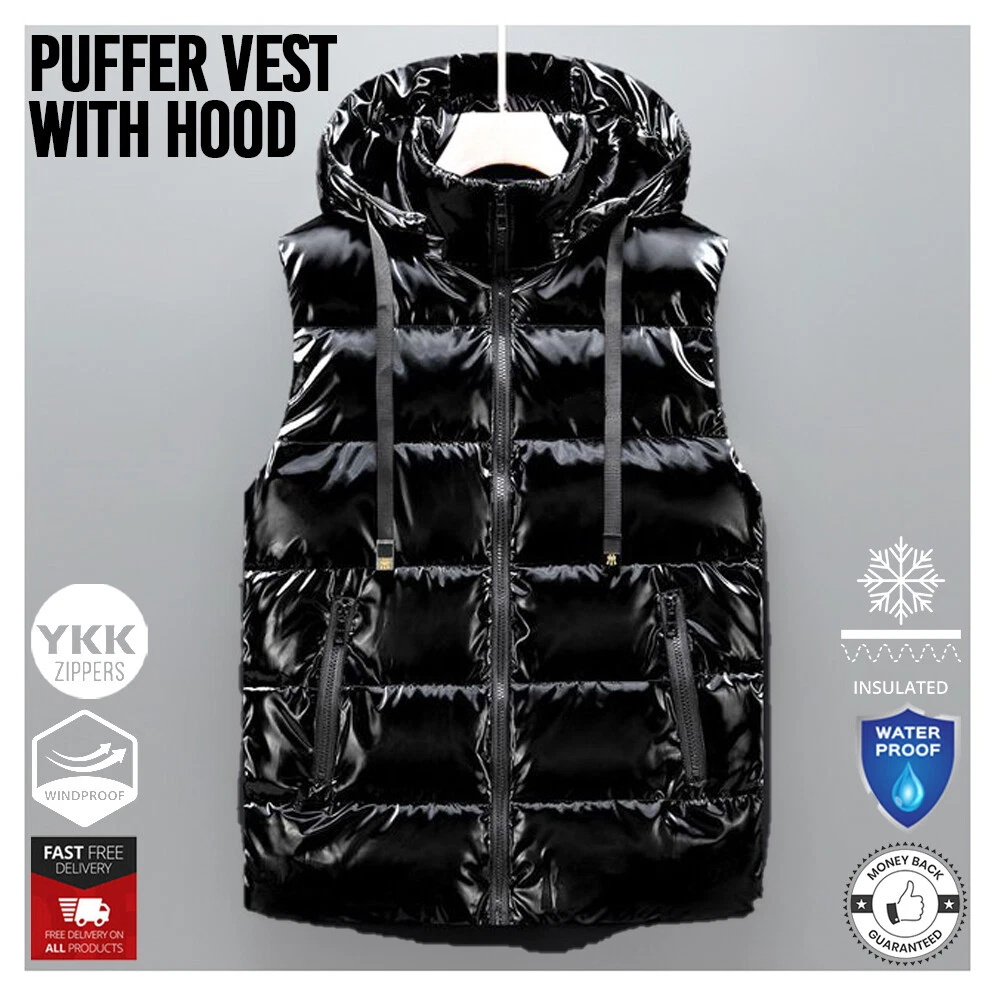 Men Gilet Bodywarmer Puffer Vest Sleeveless Quilted Hooded Padded Winter Jacket
Opens in a new windo