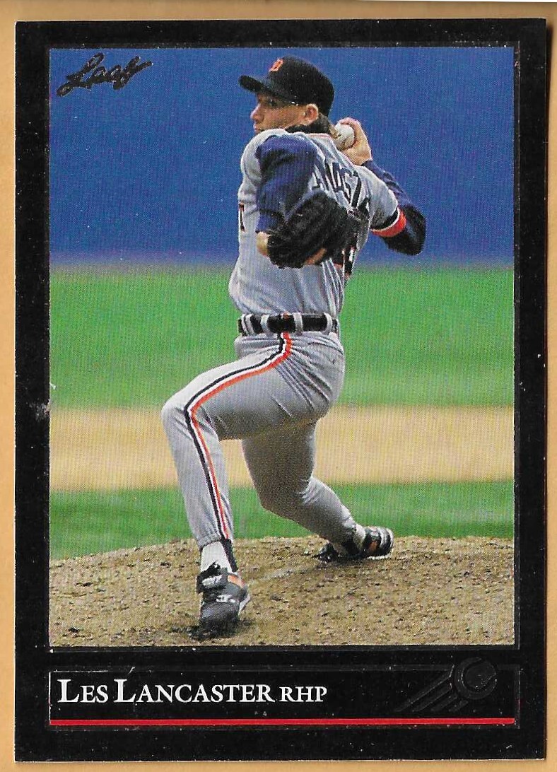LES LANCASTER DETROIT TIGER #402 no dot inc - LEAF BLACK GOLD EDITION NM-MT 1992