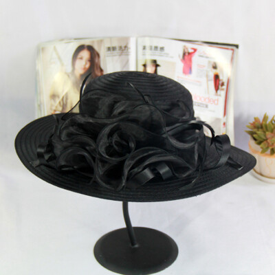 Women's Organza Kentucky Derby Church Fascinator Fancy Floral Bridal  Wedding Hat | eBay