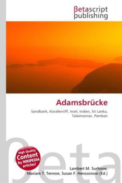 Adamsbrücke Lambert M. Surhone (u. A.) Taschenbuch Deutsch Betascript