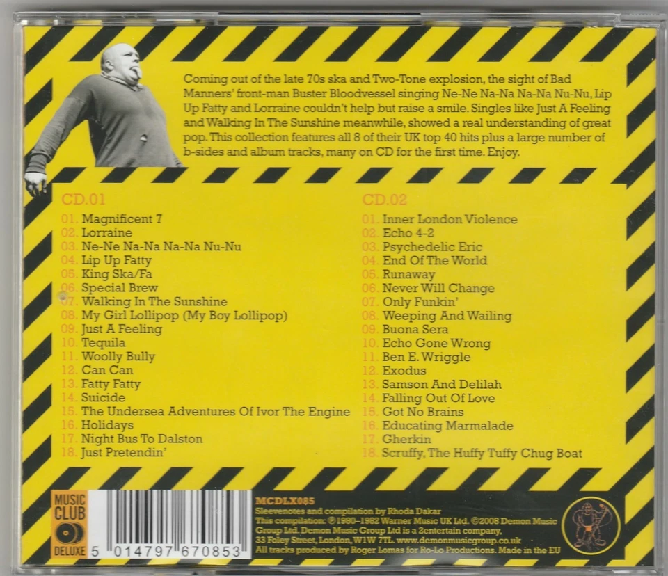 BAD MANNERS - WALKING IN THE SUNSHINE 2-CD DELUXE RARE OOP MINT - Image 3 of 4