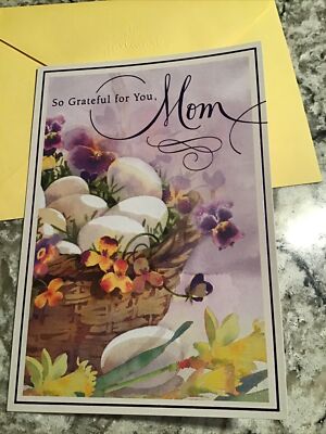 Happy Easter MOM So Grateful For You, So Thank You 5 x7  Hallmark Greeting Card