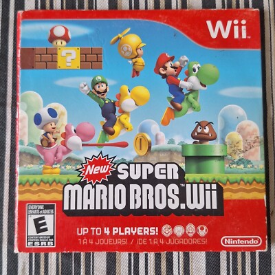 New Super Mario Wii (Nintendo Wii, 2009) Cardboard Sleeve