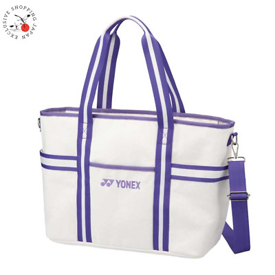Yonex Golf Ladies Fiore Tote Bag Womens Shoulder Pocket Logo 2025 White/Purple