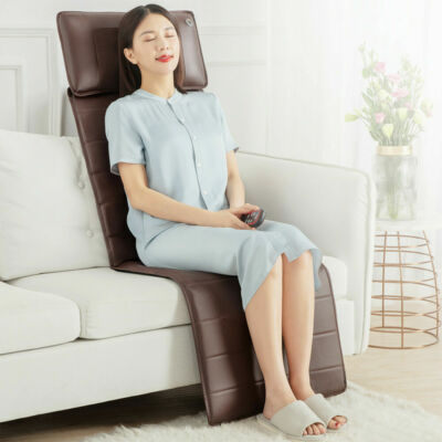 Massage Mat Full Body Massager Mattress Pad Pain Relief Cushion Warm Sofa Bed US