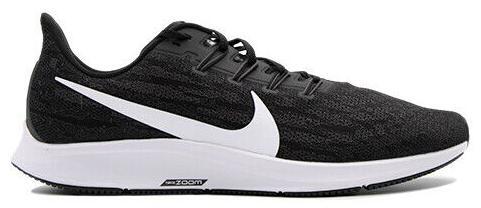 Nike Men's Air Zoom Pegasus 36 Running Shoe, Black/Thunder Grey, 7