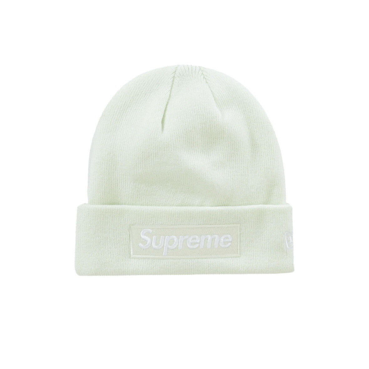 Supreme new era box logo beanie light green FW23 | eBay