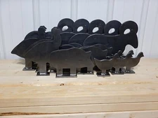 NRA IHMSA Steel Animal Silhouette Targets 3/8 Scale 20 Pcs. - 1/4" Thick Steel