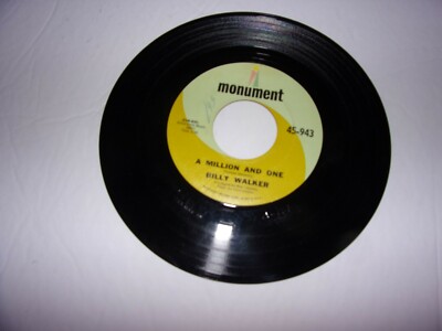 Billy Walker: A Million And One / Close To Linda / 45 Rpm 1966 / VG