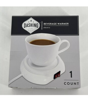 DASHING ELECTRIC BEVERAGE WARMER FOR HOME & OFFICE COFFEE TEA NEW
