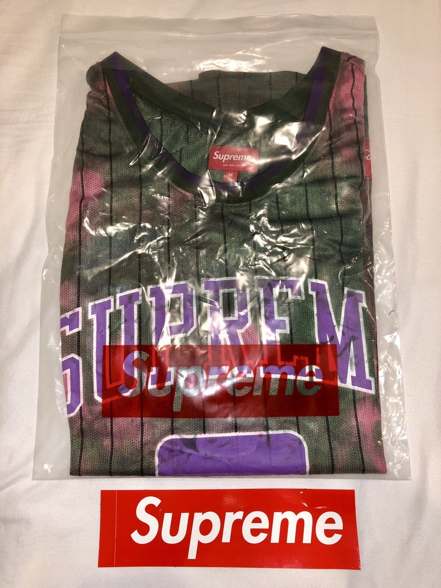 Supreme Dyed Basketball Jersey Tie Dye/Purple FW20 - Size M | eBay