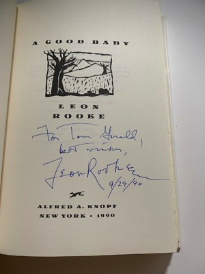 #signed Leon Rooke | ''A Good Baby'' | 1st/1st hardbound | Signed.