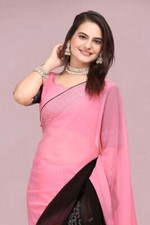 Embellished Bollywood Georgette Saree Purple, Pink 