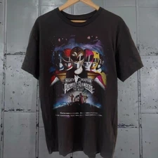 VINTAGE POWER RANGERS -MMPR93' MOVIE PROMO BLACK T-SHIRT For Men Women S-5XL