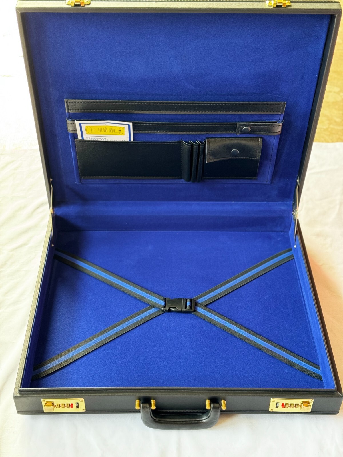 MASONIC APRON CASE BLACK PROVINCIAL HARD BRIEFCASE SIZE IN