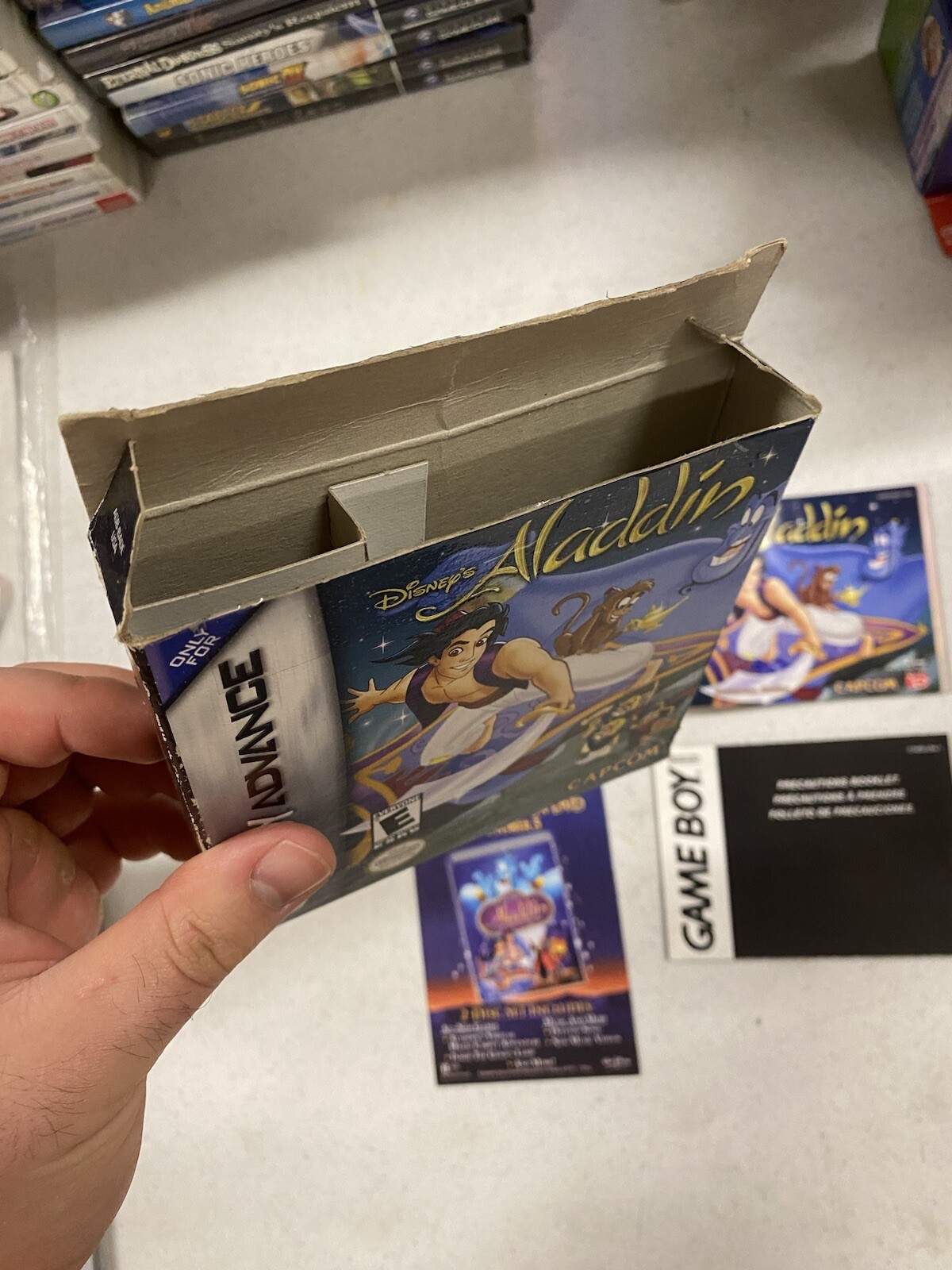 ⚡️Disney's Aladdin (Nintendo Game Boy Advance) GBA Box Manuals ONLY
