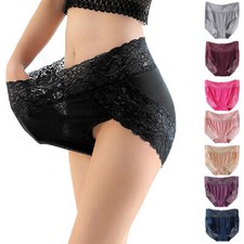 Womens Ladies High Waist Briefs Knickers Underwear Comfortable Seamless Panties