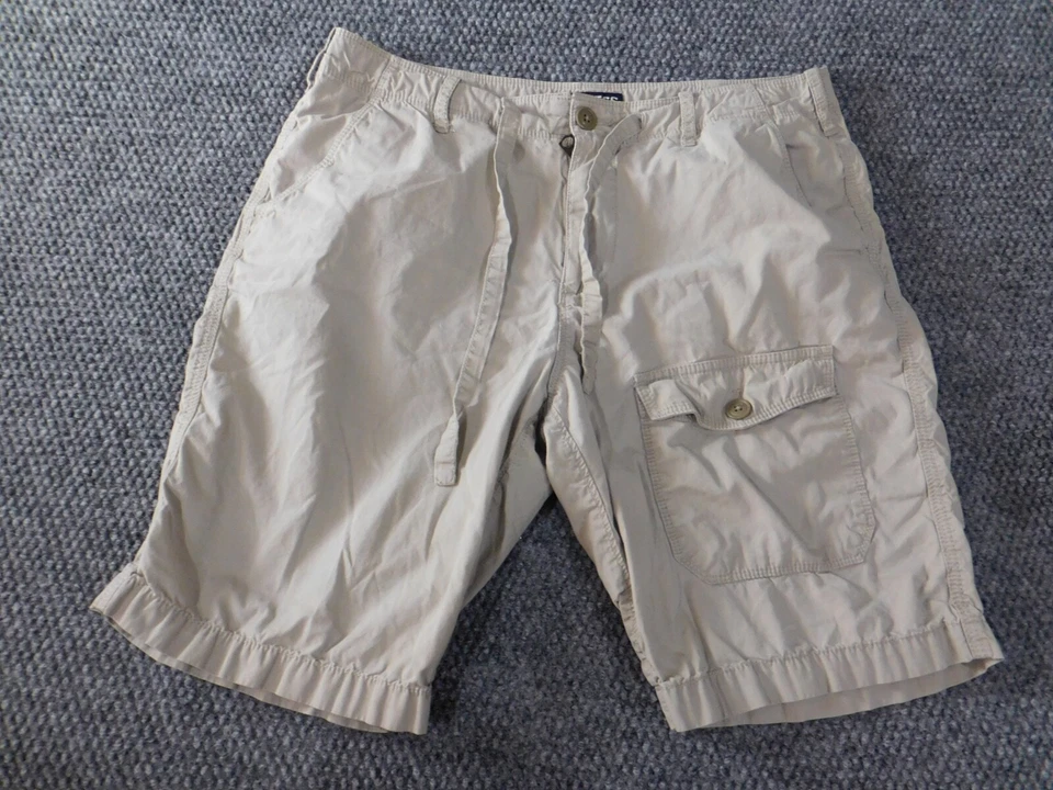 Express мужские шорты 30 бежевый прямой chino хаки карман - Изображение 3 из 4