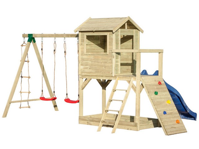 Spielhaus Spielturm Salamander Stelzenhaus Kletterturm Kinder Garten Wendi Toys Ebay