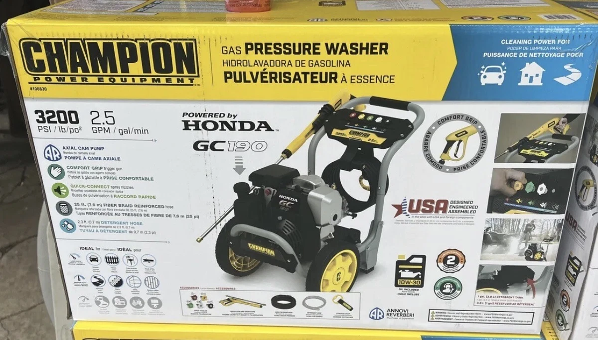 Champion power 2024 equipment pressure washer