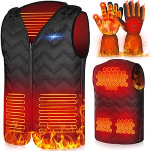 Heated Vest With Battery Pack/Heated Gloves Rechargeable/Heated Socks Scarf Pad - Click1Get2 Sale