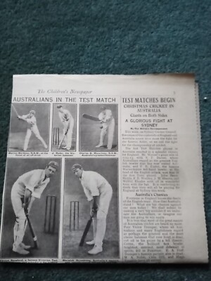 ZZ4  Ephemera 1920 picture Australia cricket test team 