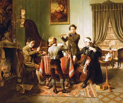 Friedrich-Peter Hiddemann ''Quartet'' chair Brown Artwork PAPER or CANVAS Quality