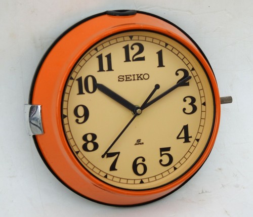 Vintage Seiko Slave Maritime Wall Clock Nautical Ship Navigation Quartz Japan - Picture 25 of 37