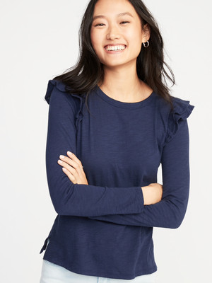 old navy ruffle top