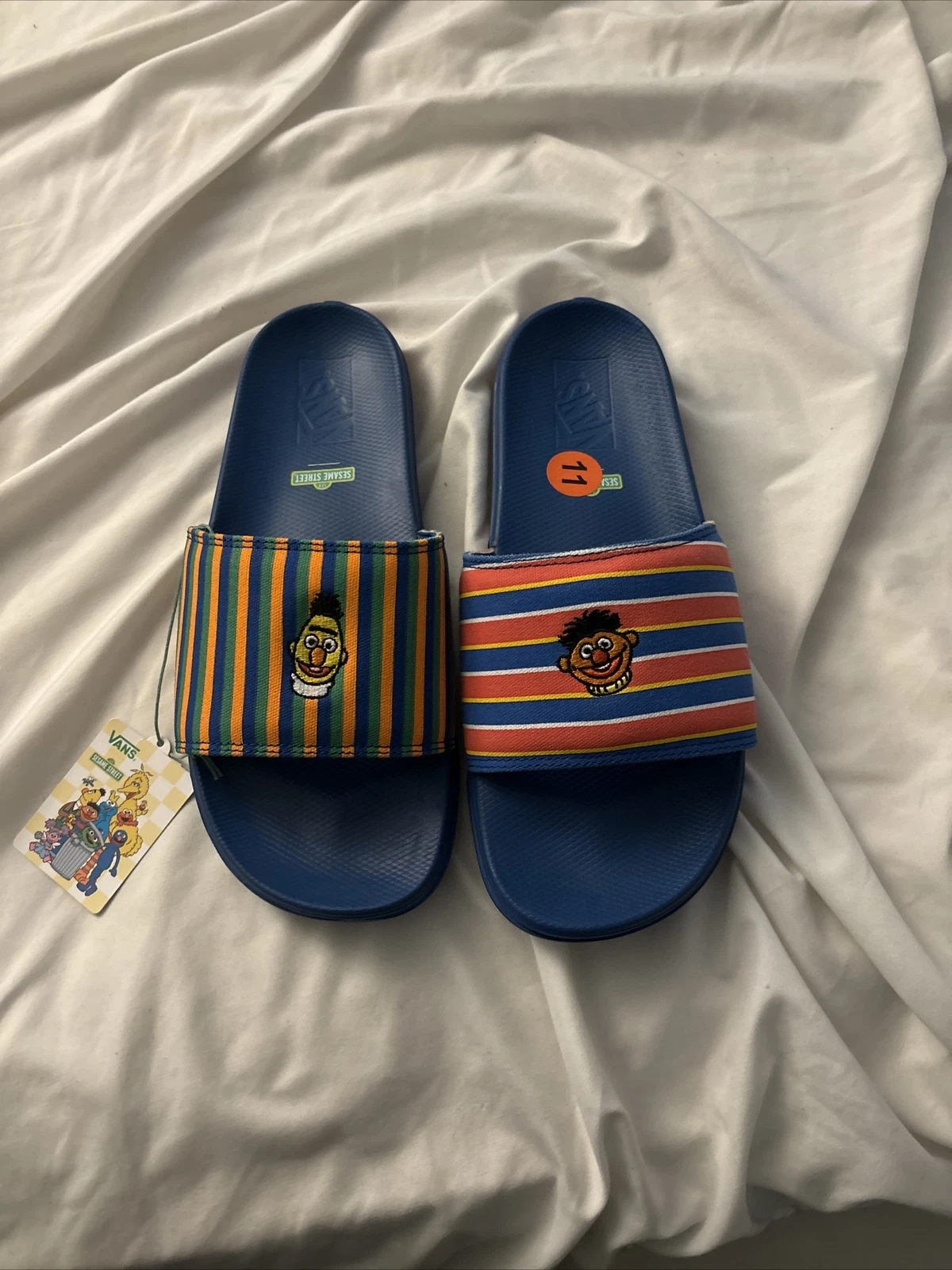 Vans x Sesame Street Bert & Ernie La Costa Slides NUOVO da uomo 11