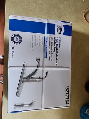 Project Source EVERFIELD Stainless Steel  Single Handle Mid-arc Kitchen Faucet