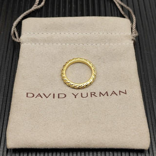 David Yurman Gold 3mm Single Knot Ring Size 8