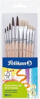 Pelikan Pinsel Starter-Set Mit 5 Haar- Und 5 Borstenpinseln, FüR Die Schule