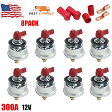 High Current Master Battery Disconnect Switch Heavy Duty Power Cut Off 300A 12V