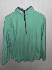 Fleece Pullover Quarter Zip Top Size Small