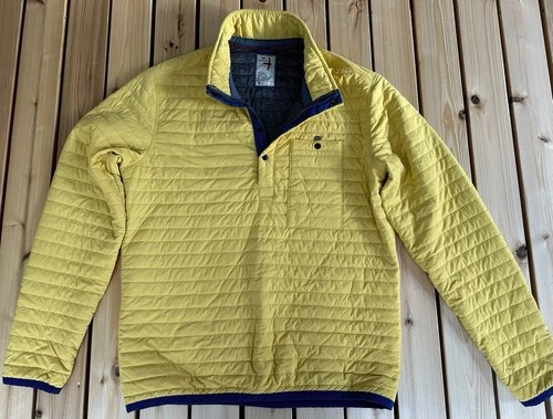 Relwen Windzip Popover Jacket Bright Yellow Men’s Medium image 2