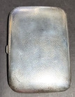 VINTAGE HAMMERED SILVER CIGARETTE CASE 128 grams