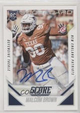 2015 Score Rookie Scorecard Signatures Malcom Brown #350 Auto 0tx