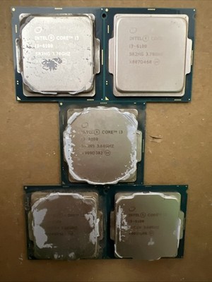 Lot of 5 Intel Core i3 CPUs | 9th gen - 6th gen - 8th gen