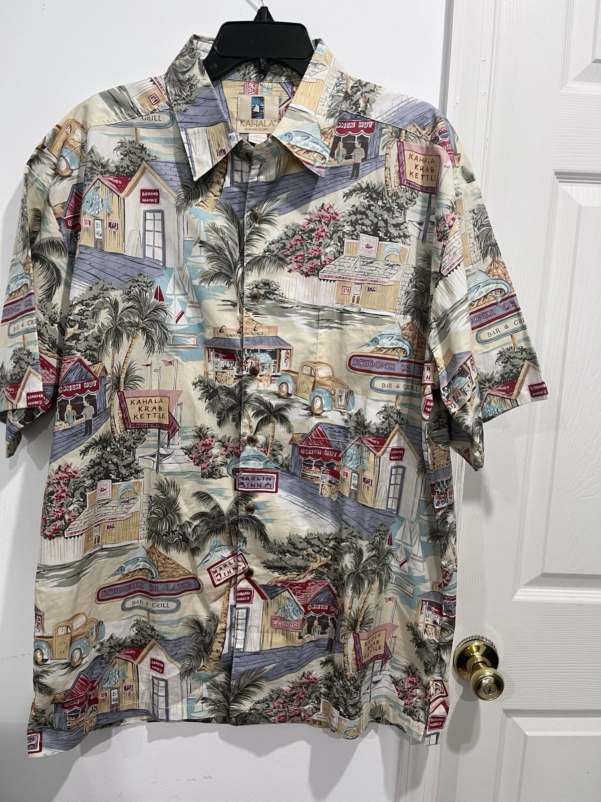 Kahala Mens Hawaiian Shirt XL #189