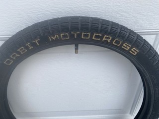 Retro Old School BMX BLACK ORBIT MOTOCROSS Racing 20X2.125 TIRES & TUBES 20"