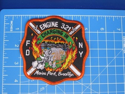 FDNY New York City Fire Department Engine 321 Chargin In patch-B