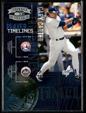 2005 Donruss Throwback Threads Gary Carter Player Timelines Spectrum #/100