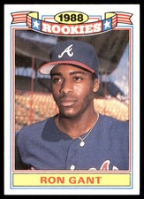 Ron Gant 1989 Topps #9 Atlanta Braves MLB READ FREE SHIPPING AutographDen