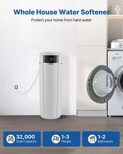 Water Softener, 32,000 Grains Whole House Water Softener System, with Automatic