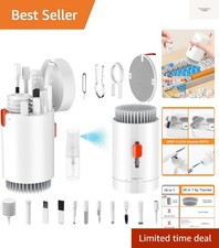 Keyboard Cleaner Kit, Electronics Cleaning Kit with Retractable Big Brush, Po...