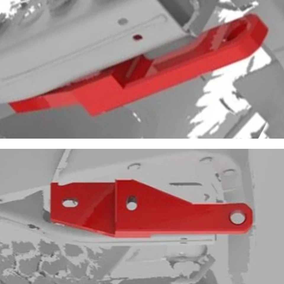 Fit for Toyota Tacoma 2024 2025 Rear Tow Hooks Recovery Points Hooks Red Color - Image 3 of 4